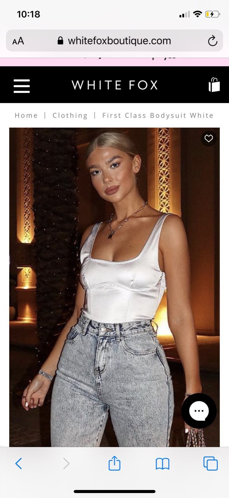 First Class Bodysuit White