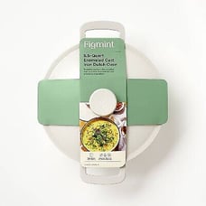 5.5qt Enamel Dutch Oven Light Gray - Figmint