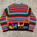 Vintage Susan Bristol Cardigan Sweater Animals Safari Women Size Small (600)