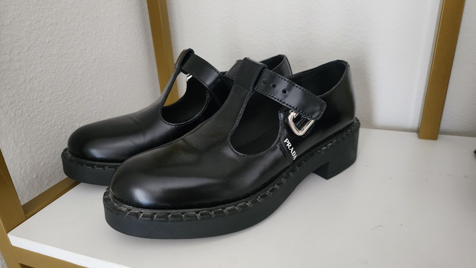 Prada Mary Jane 50mm T-Strap Shoe