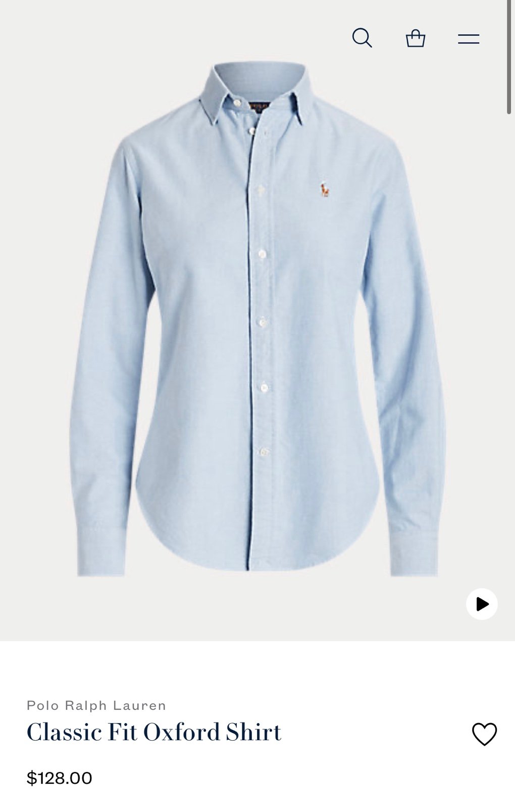 Ralph Lauren Blue button down