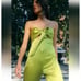 ZARA CUT OUT BOW SATIN EFFECT JUMPSUIT