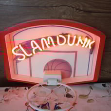 Memory lane slam dunk neon light basketball Nightlight