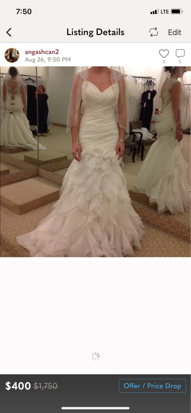 Size 6 Wedding Gown