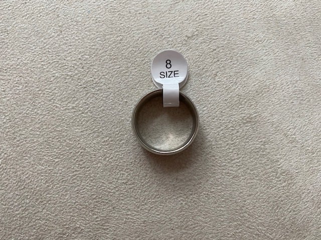 Men's Stainless Steel Wedding Ring Size8