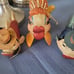 7 Katherine's kissing fish ornaments collection rare