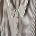 Free People Bexley Stripe Button-Up Top in Brown Combo