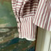Free People Bexley Stripe Button-Up Top in Brown Combo