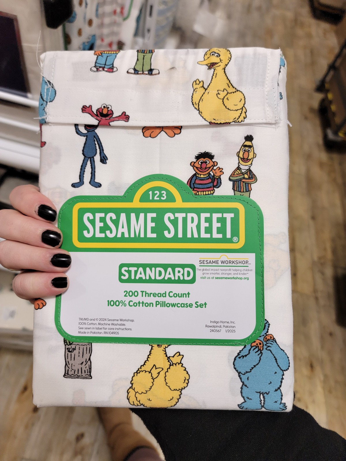 Brand new sesame street pillow case