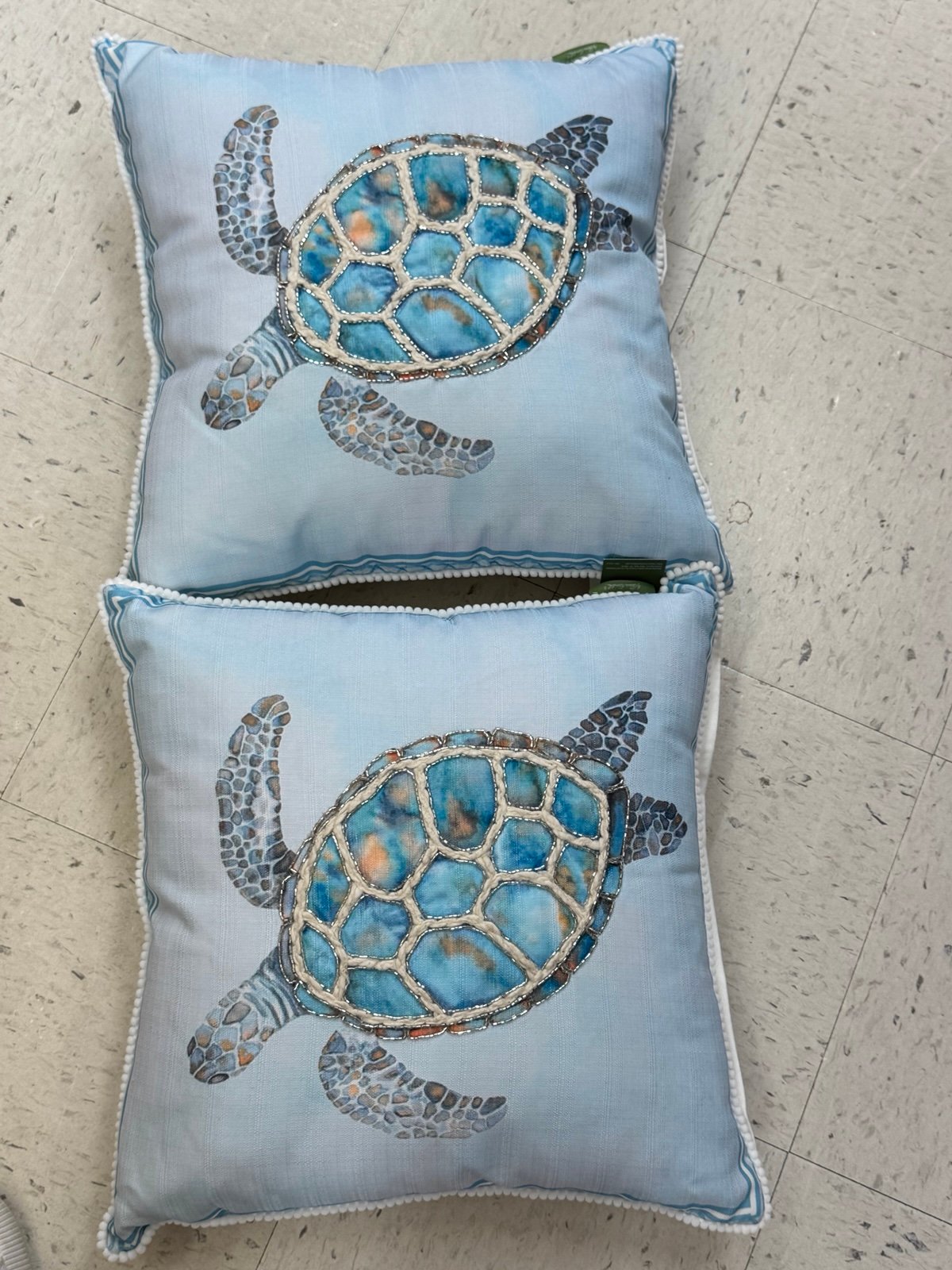 2 turtle pillows