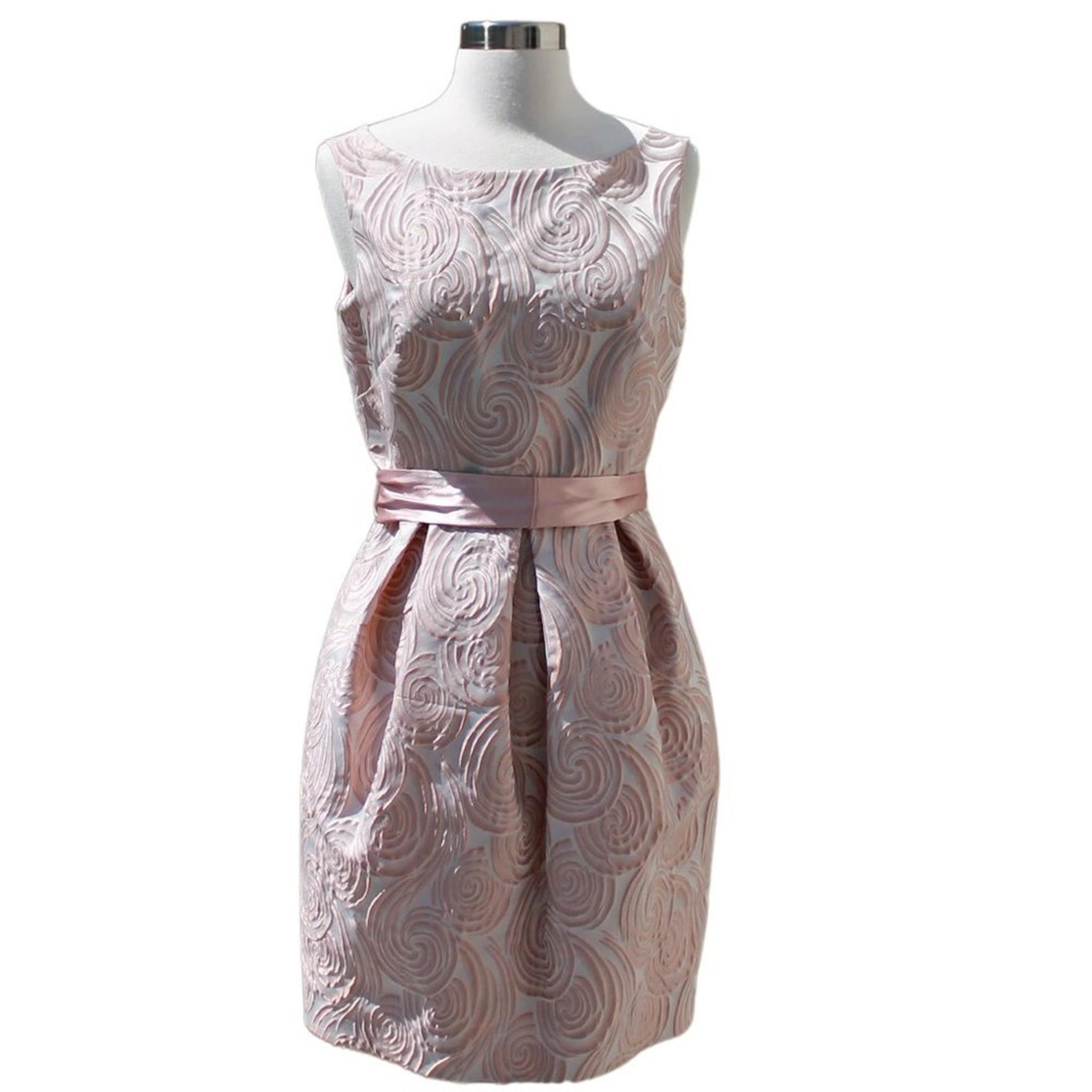 Eliza J New York Women's Cocktail Dress Blush Rose Rosette Balletcore Size 6