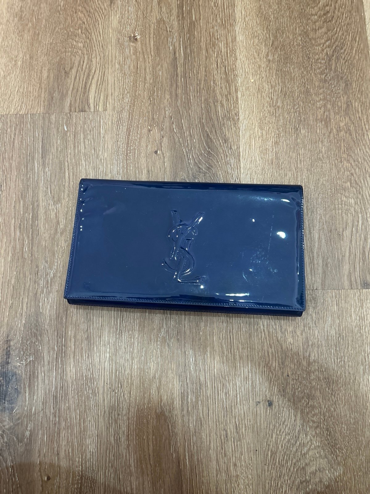 YSL, navy clutch
