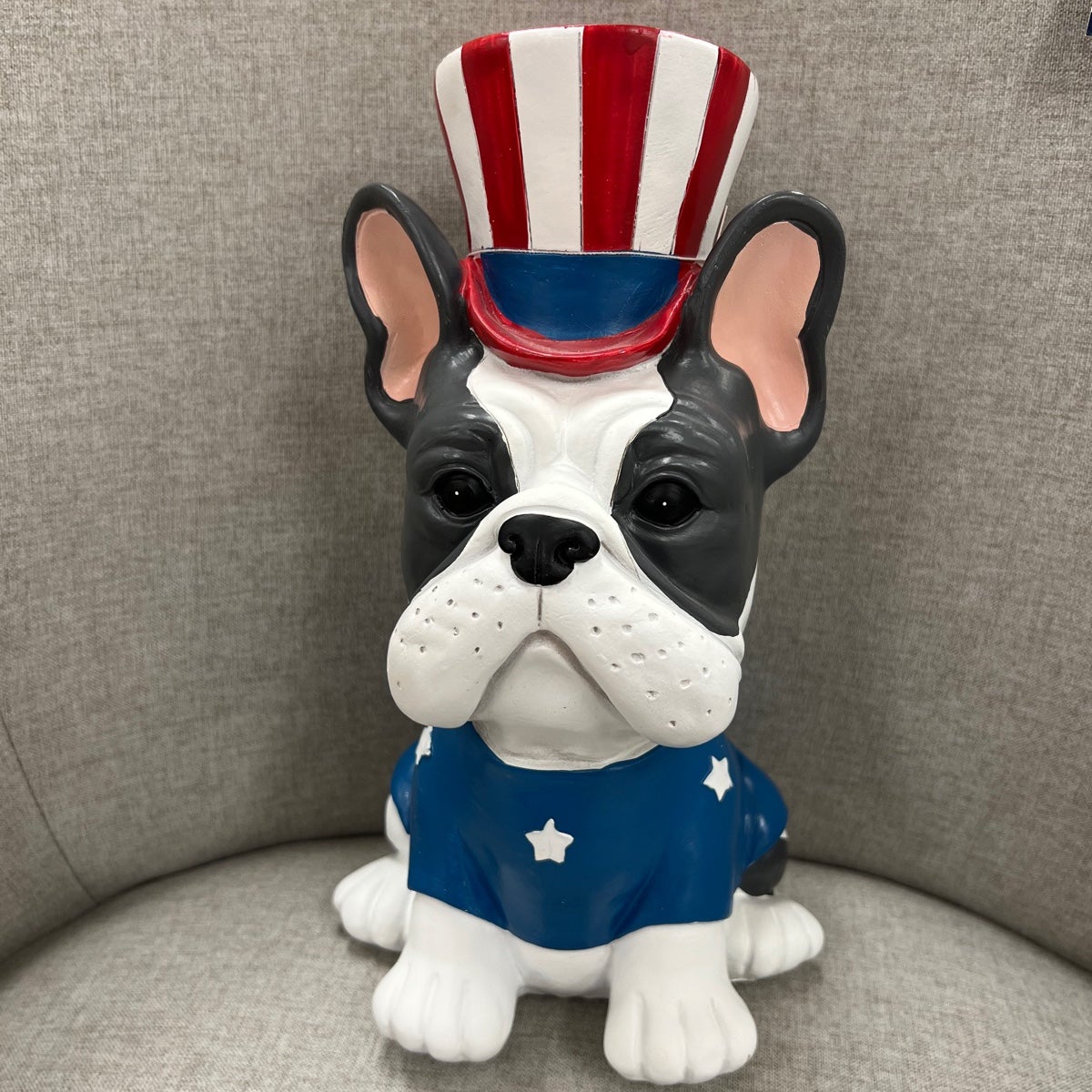 Patriotic Frenchie Decor Figure