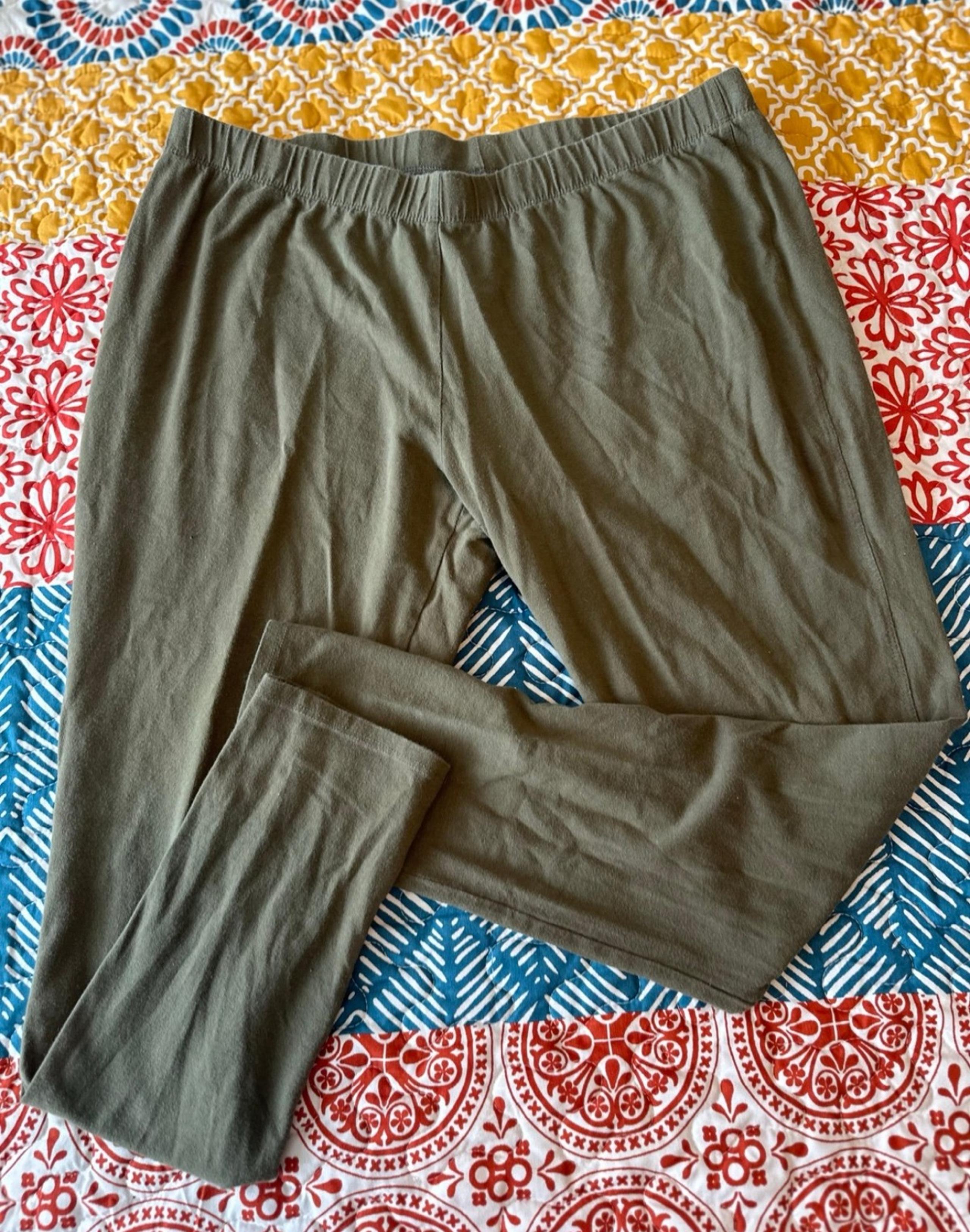 FADED GLORY WOMEN CASUAL LOUNGE GREEN LEGGINGS XL
