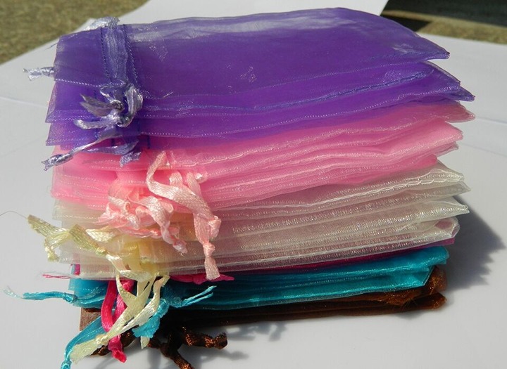 25 100pcs Organ Bags Organ Spreads Cloth Bags Wedding Jewelry Bags
