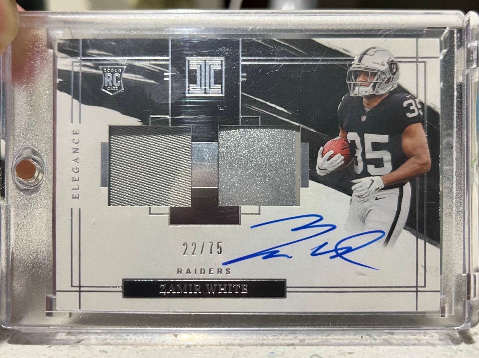 RPA ‘22 Impeccable Elegance Rookie Helmet&Patch Auto/75 Zamir White-Raiders SP
