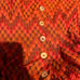 Orange zigzag pattern Phoenix button front playsuit romper never worn w/ pockets