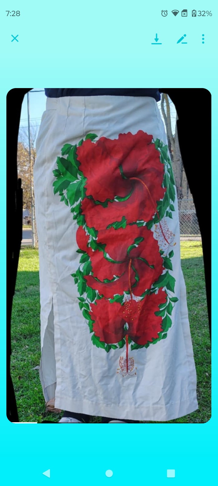 Vintage wrap skirt