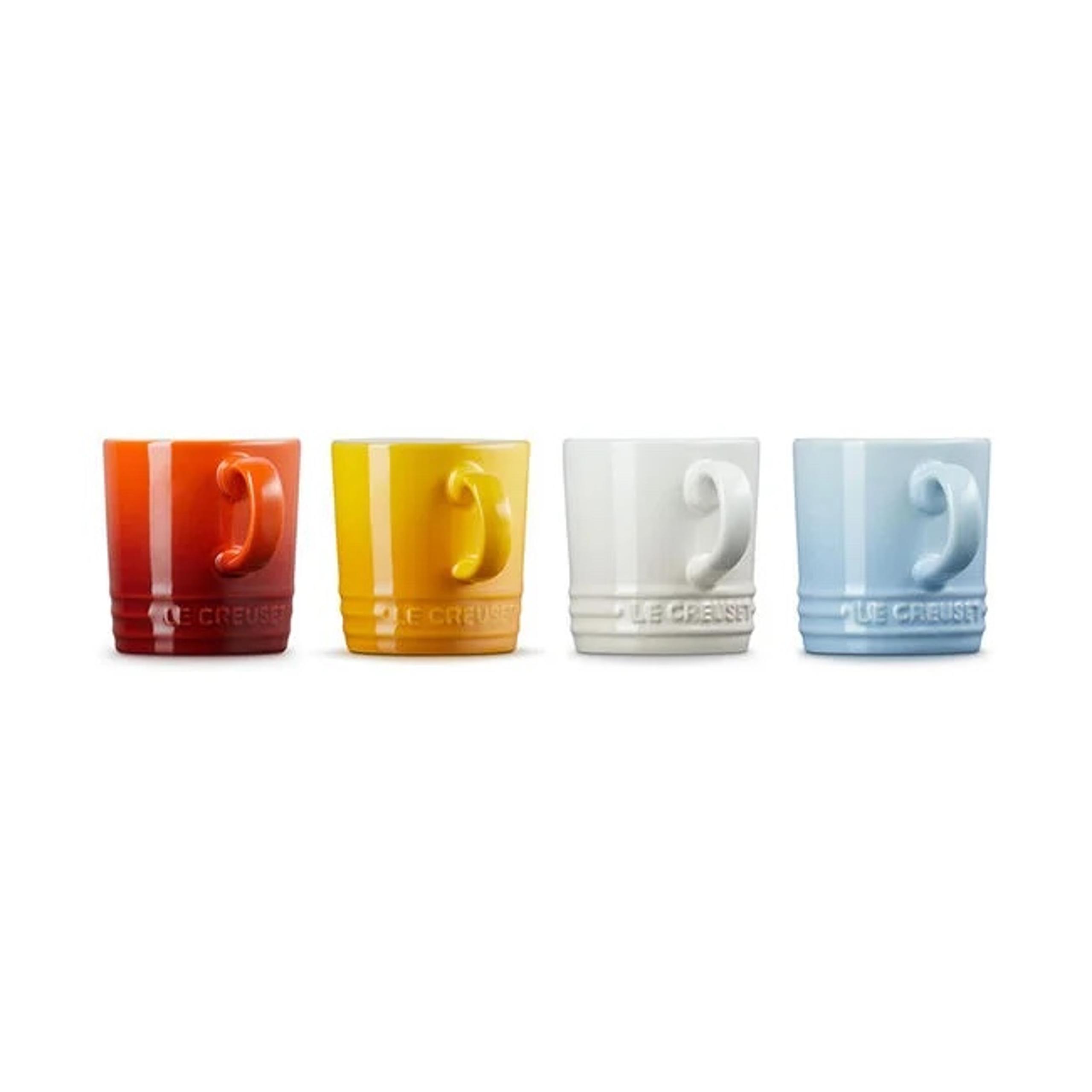 London Espresso Mugs, Set of 4 - Elements Collection