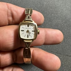 Vintage Caravelle N7 Ladies Cocktail Watch Gold Tone Mechanical Wind Up Working