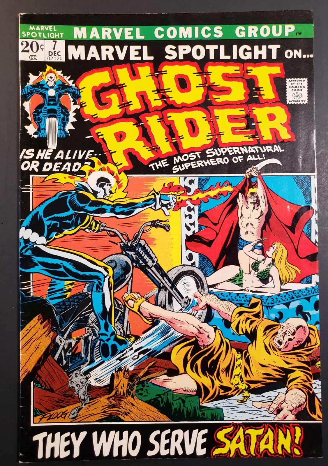 Marvel Spotlight 7 featuring Ghost Rider-Ploog art VF/VF+ GREAT PRICE!!