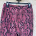 L’AGENCE Size 4 Ludivine Trousers Red Snakeskin Straight Leg Ankle Work Dress
