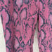 L’AGENCE Size 4 Ludivine Trousers Red Snakeskin Straight Leg Ankle Work Dress