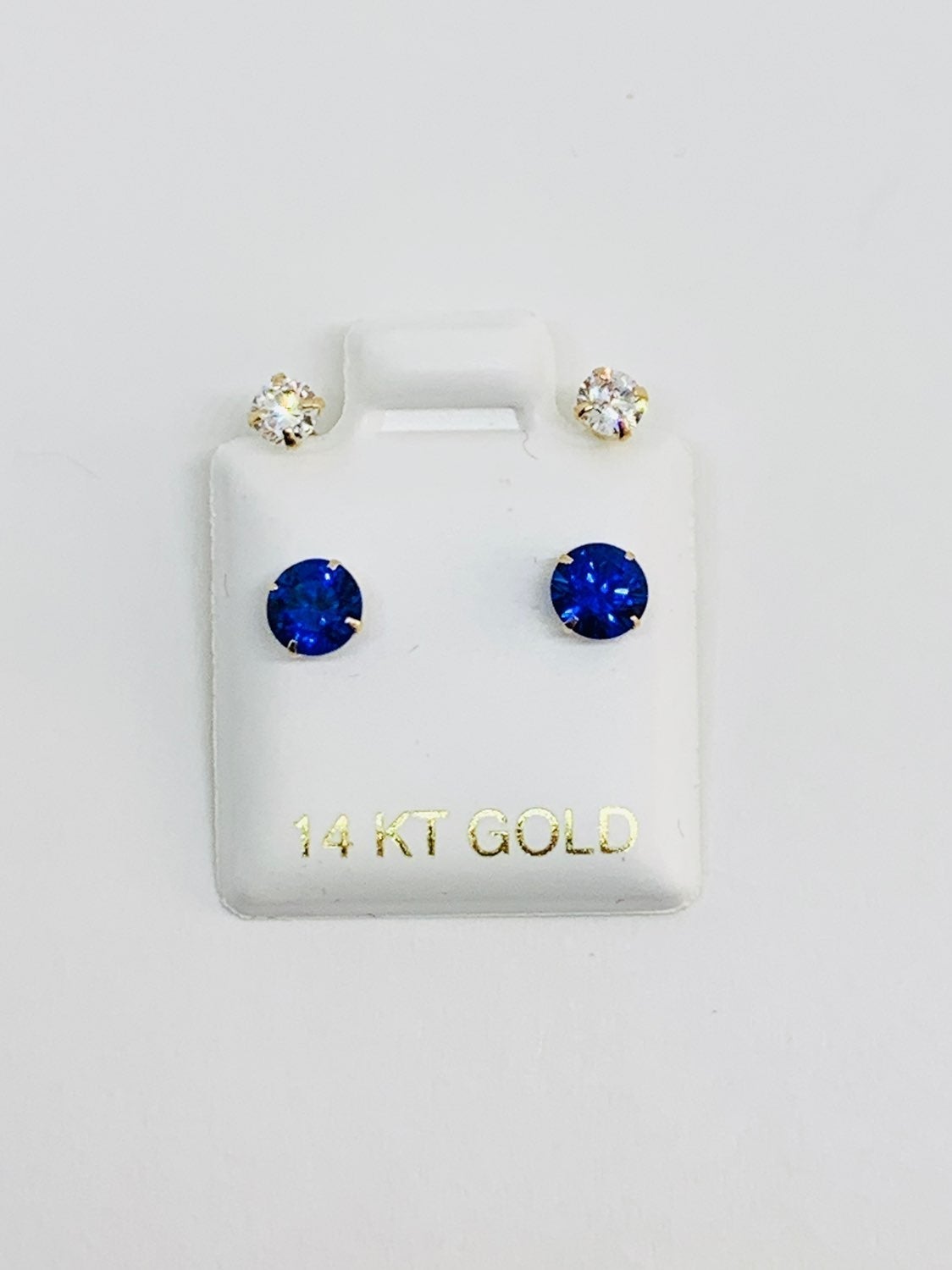 14k Solid Gold Telephone Earrings 5mm