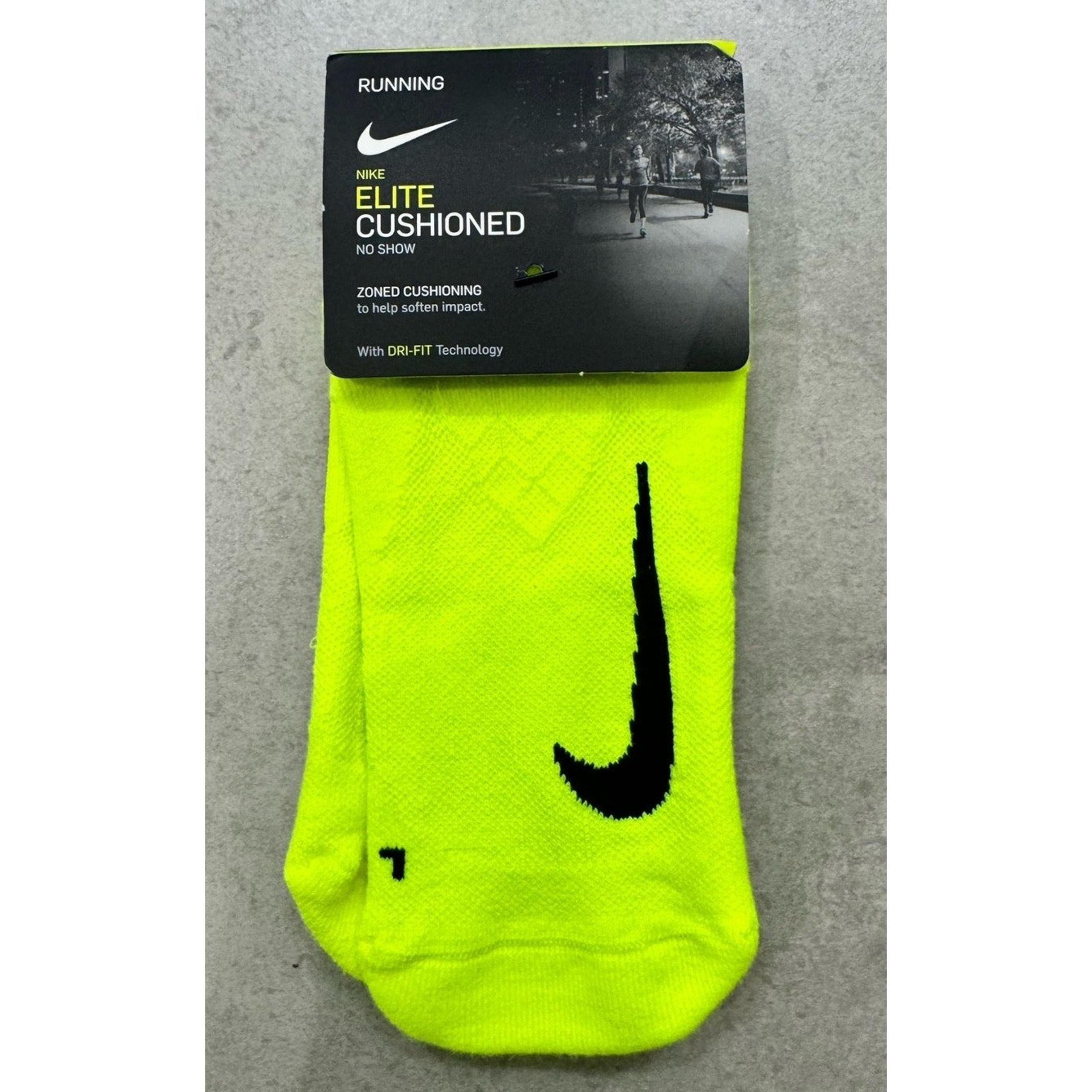 Nike Elite Cushioned No Show Running Training Gym Socks DRI-FIT Unisex