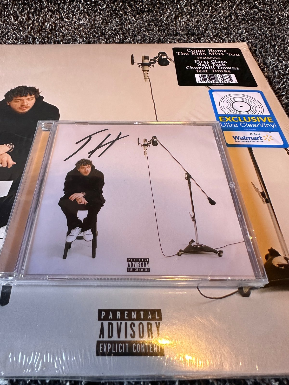 Brand new sealed cd and vinyl record Jack Harlow autographed signed come home