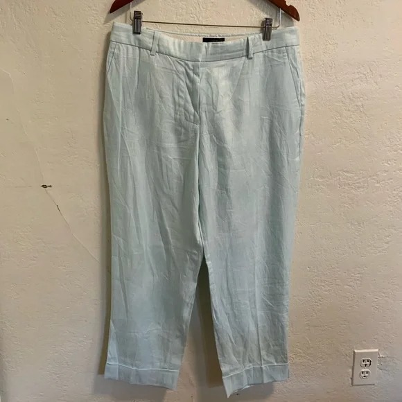 Blue Linen Pants 10