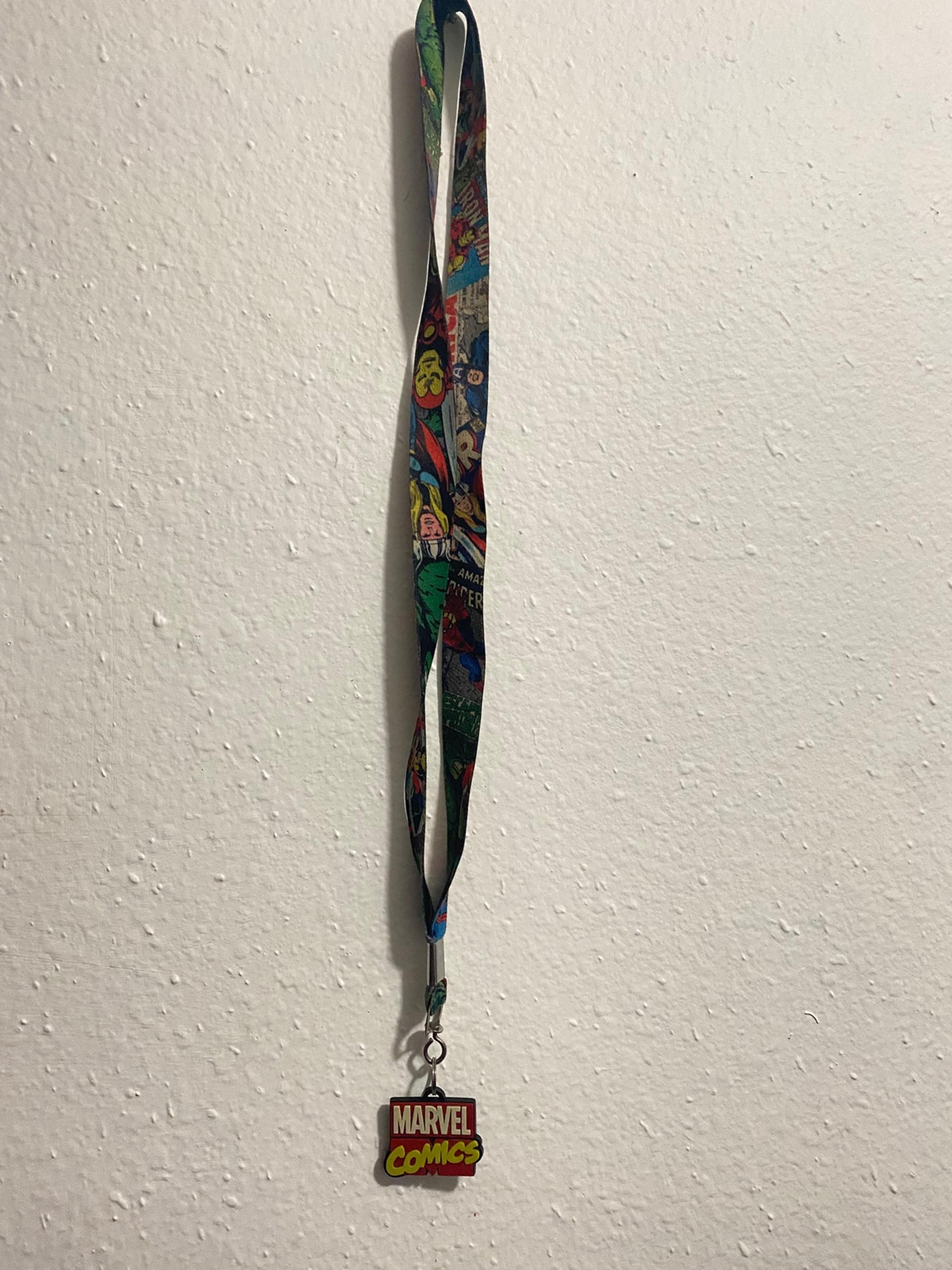 Vintage avengers comic lanyard