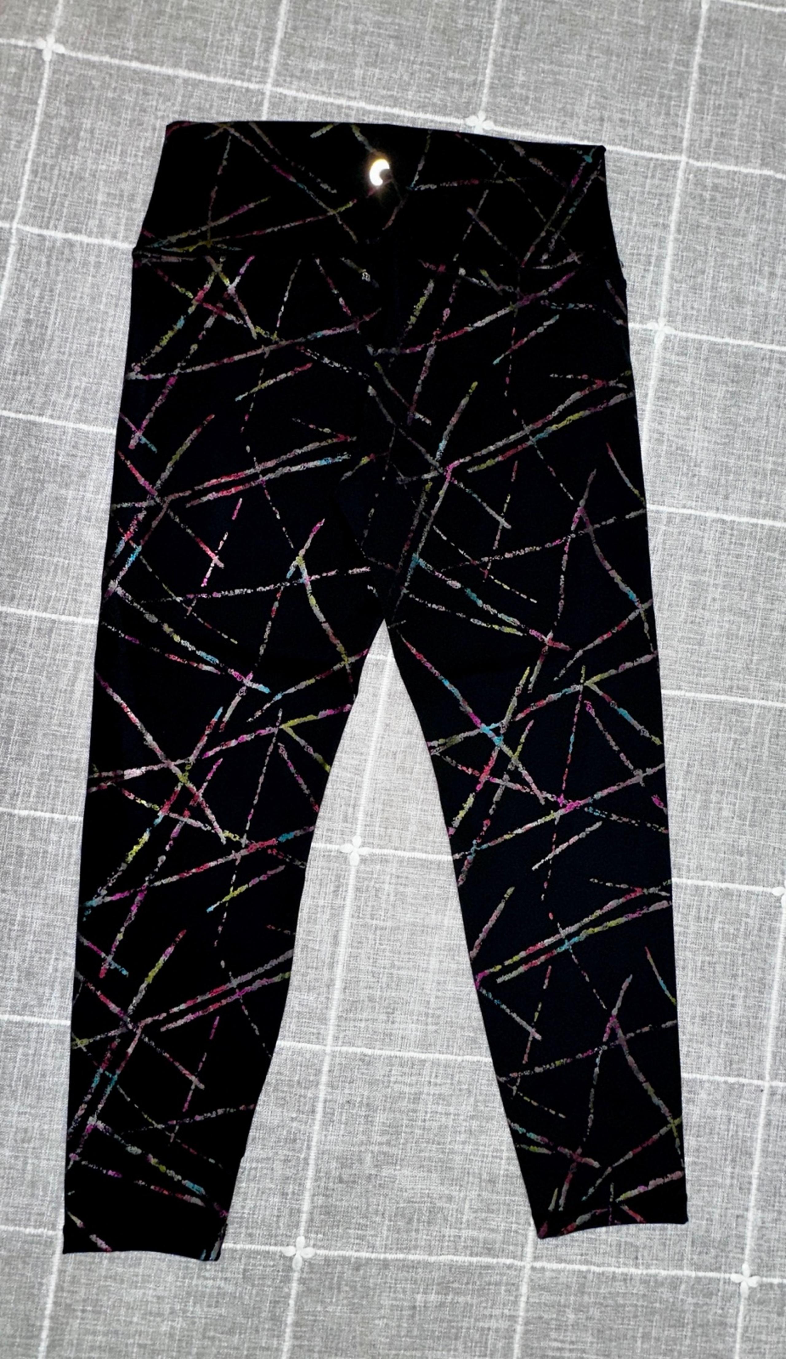 Zyia Abstract Hi Rise 7/8 Leggings 24" Size 12