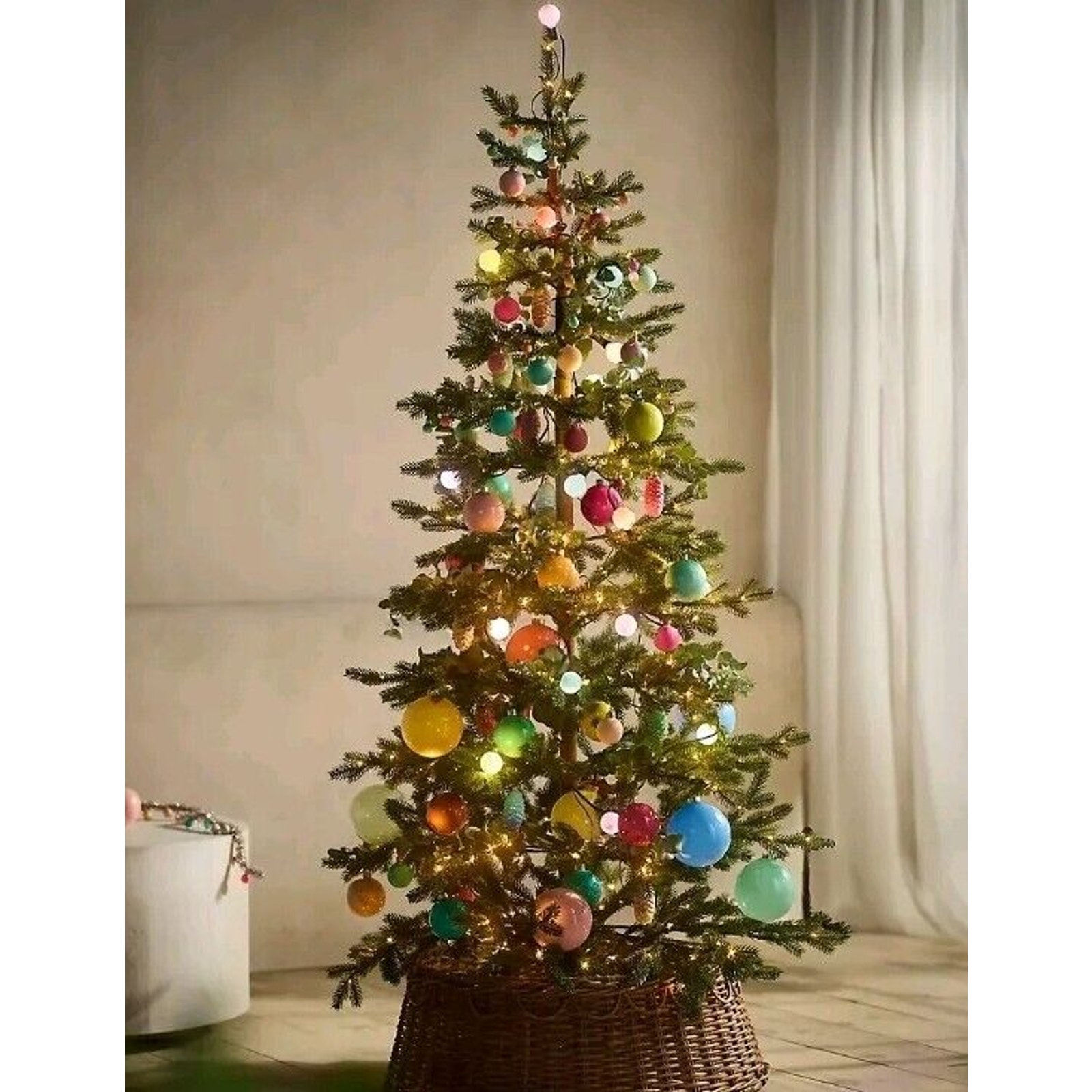 Terrian Faux Pre-Lit Silvertip Fir, 7’