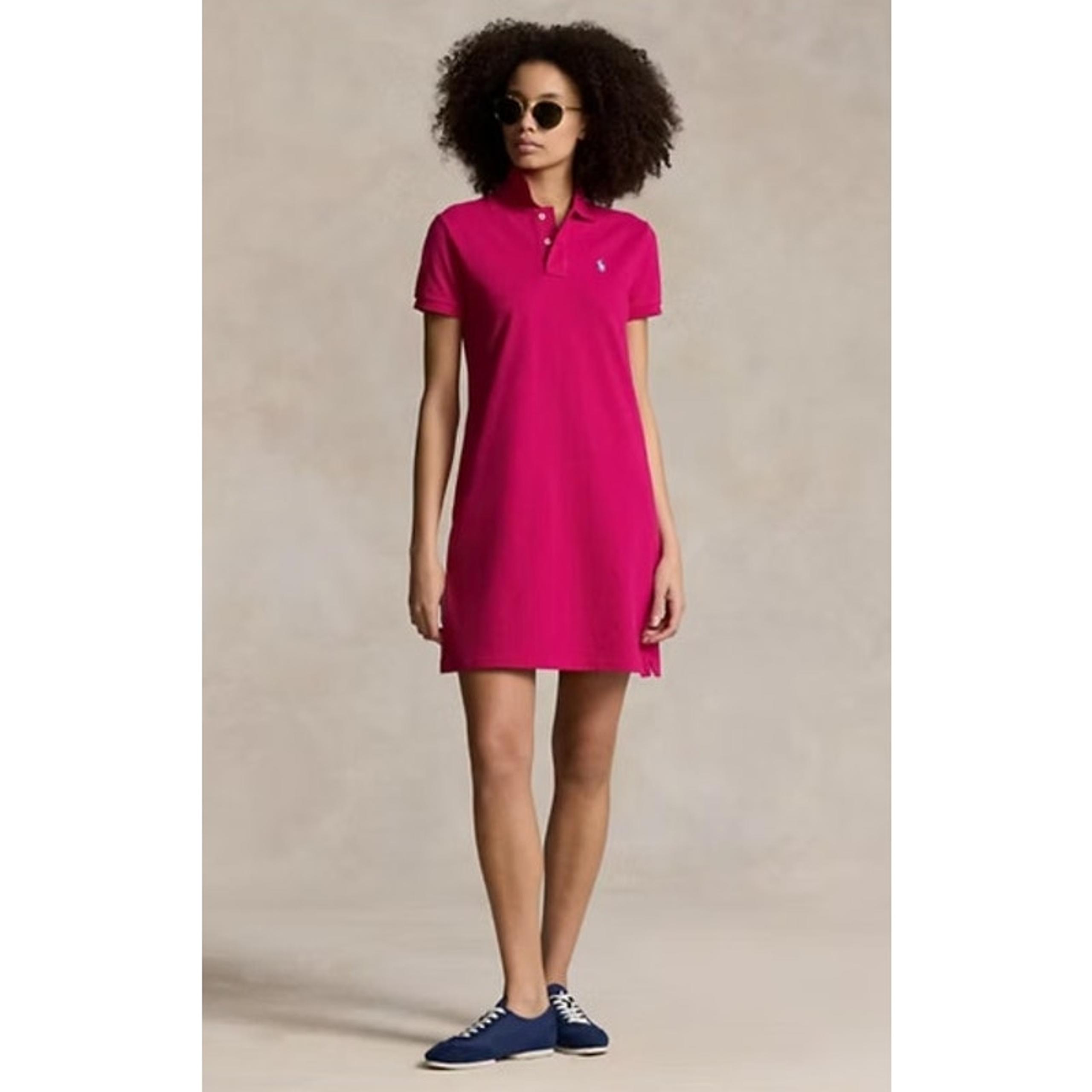 Ralph Lauren Pink Mesh Mini Shirt Dress – Women’s Medium – EUC