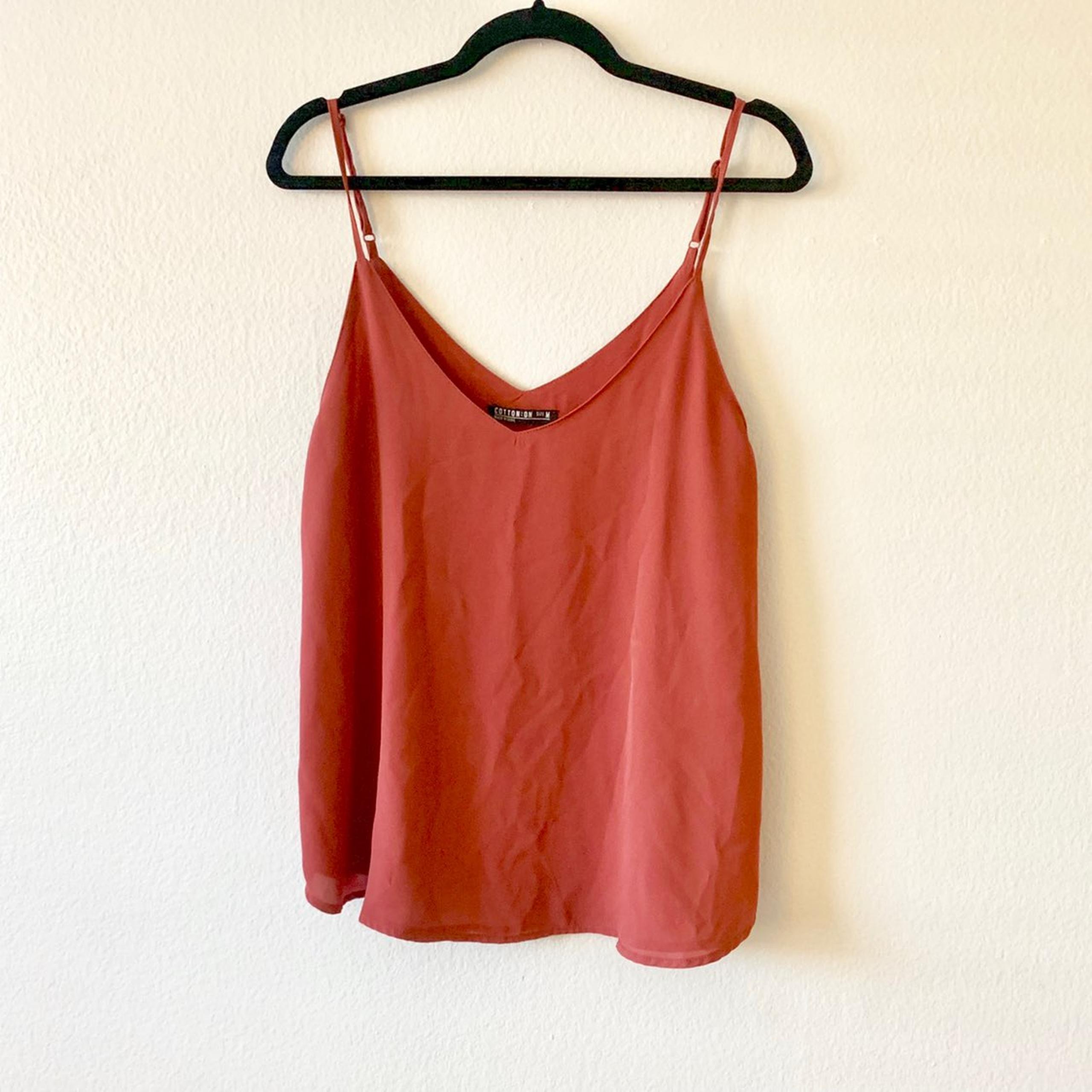 Cotton On Cami Tank Top Maroon