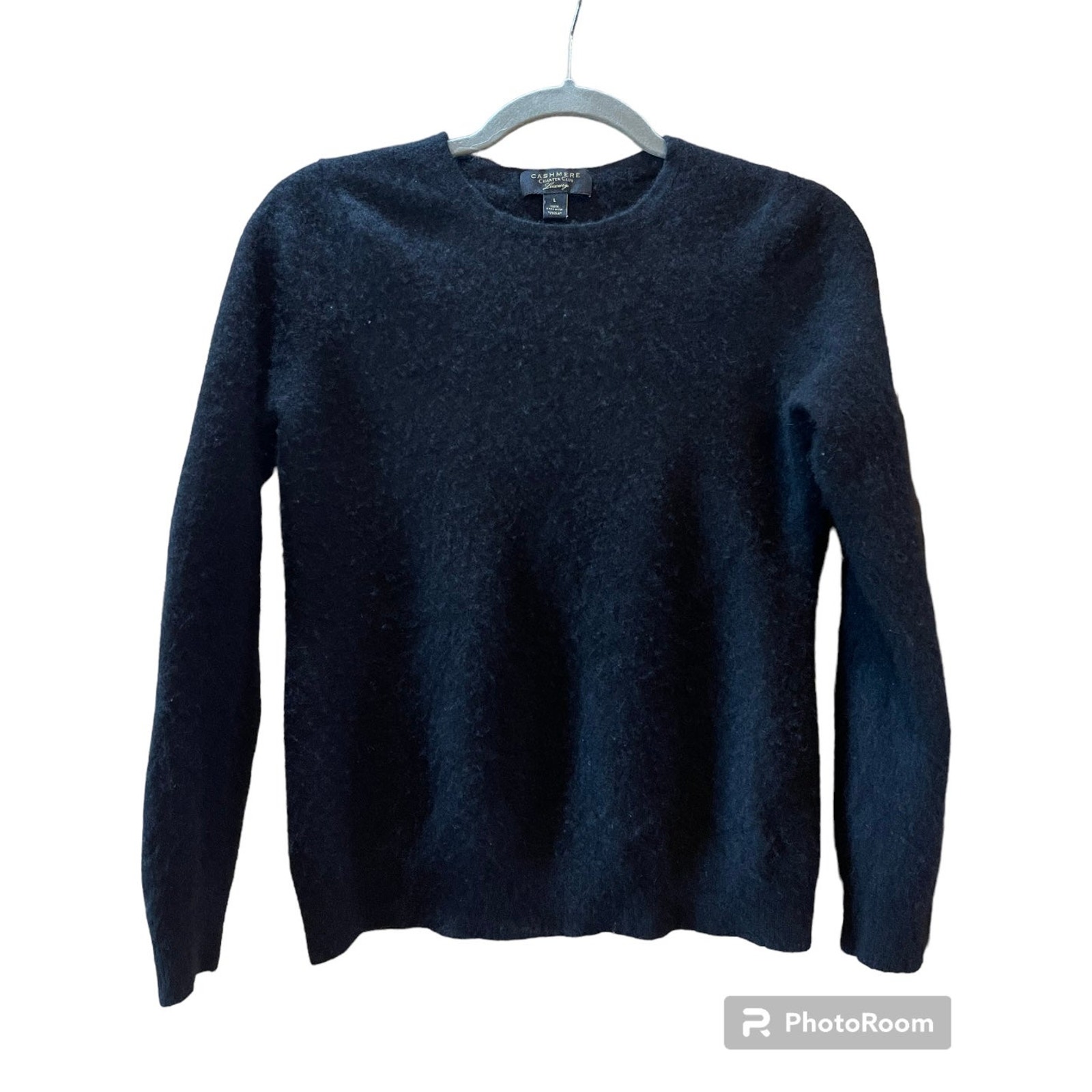 Charter Club Luxury Black Sweater 100% Cashmere