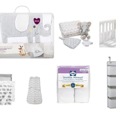 Baby Crib Bedding Bundle- Elephat