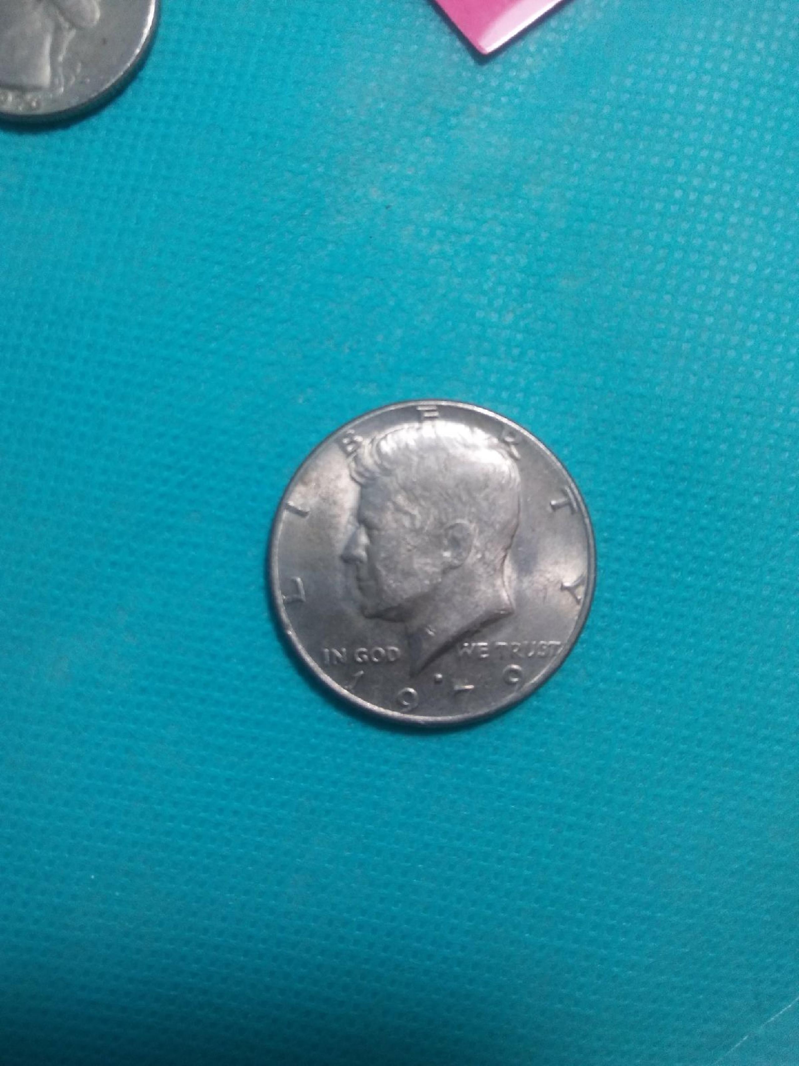 1979 Kennedy half dollar mint mark error