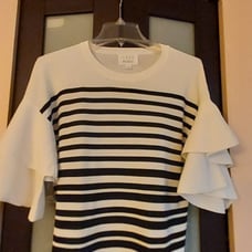 Ladies Ruffle Sleeve Sweater