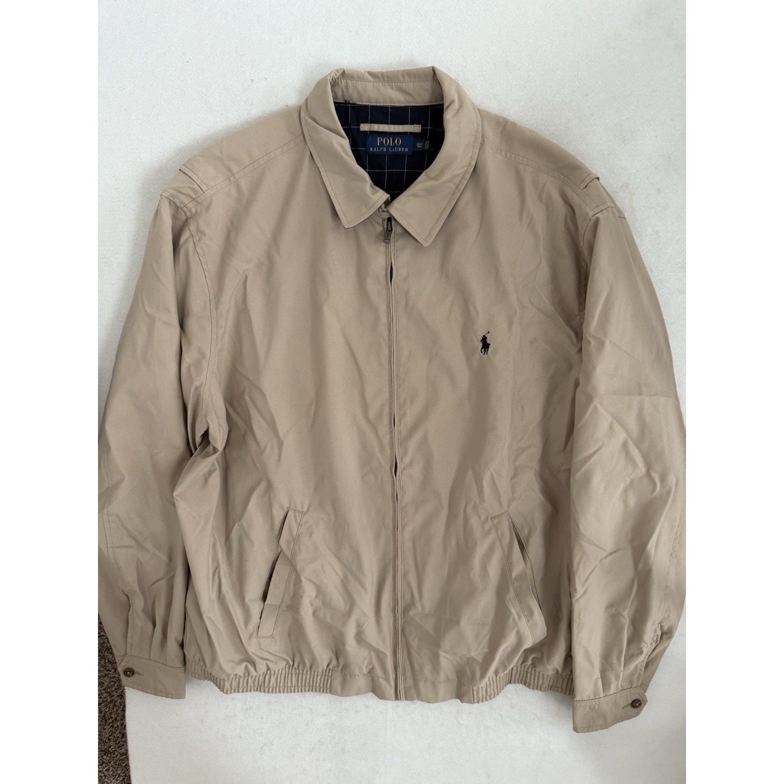 Polo Ralph Lauren Bi Swing Harrington Jacket Mens 2XLT Big & Tall Flannel Lined