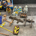SWAN KNIGHT TOURNAMENT SET 3654 as shown Medieval castle Incomplete With Box