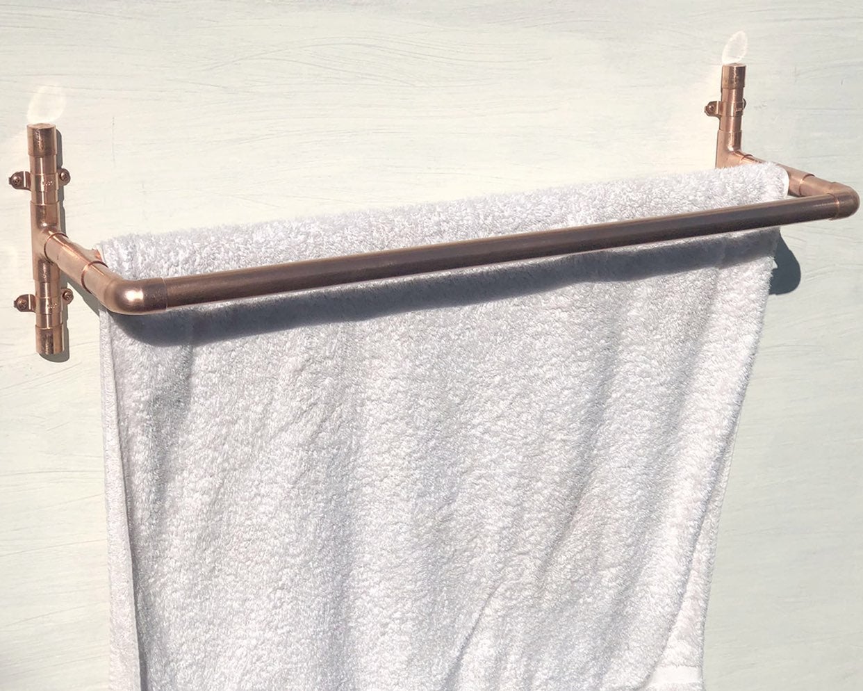 Copper Double Towel Rack Rail Bar Holder