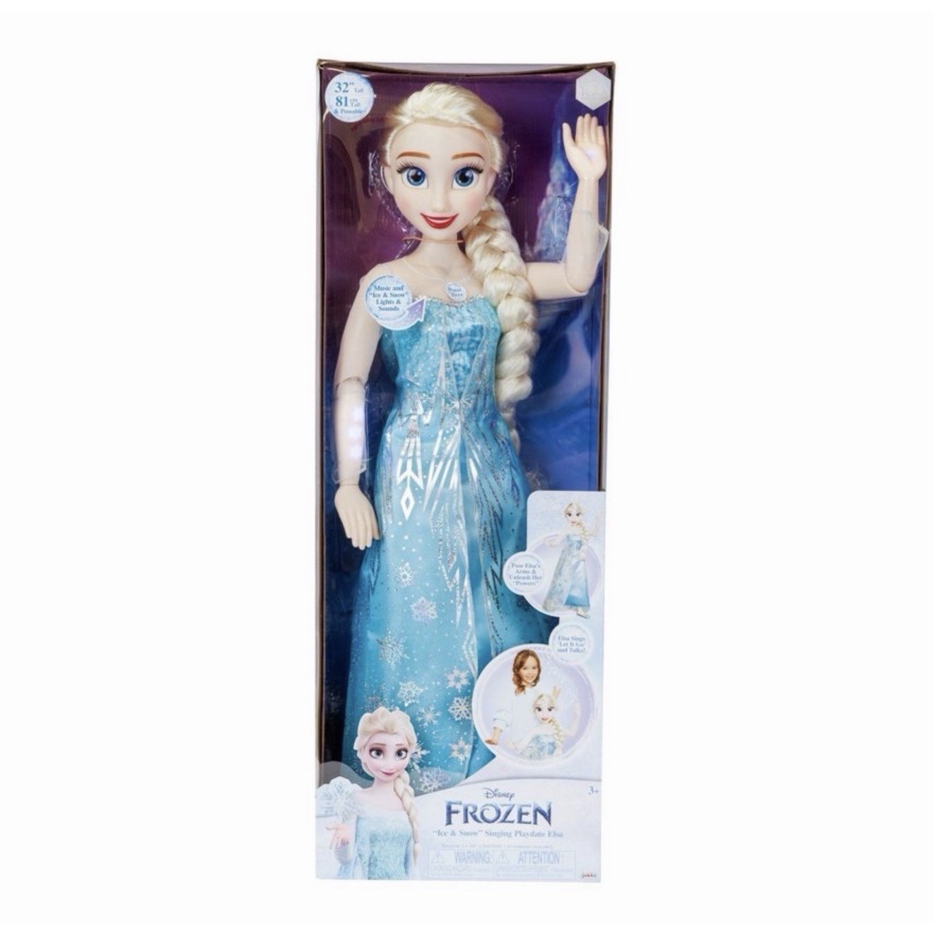 Disney My Size Doll "Ice & Snow" Singing Playdate Elsa 32 inch NEW IN BOX NIB