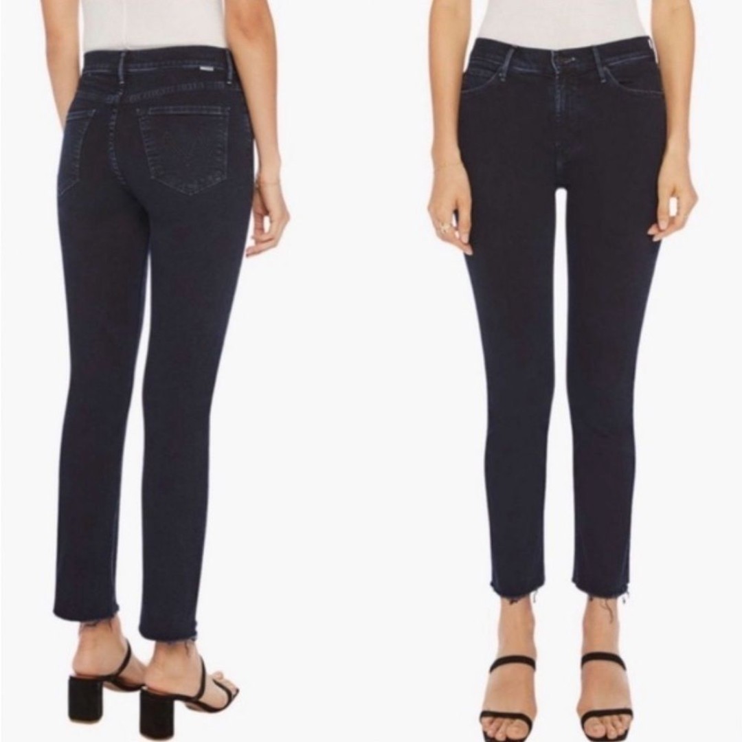 NWT Mother The Mid Rise Dazzler Ankle Fray, Size 25