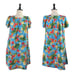 Puanani RJC Hawaiian Vintage Dress Tulip Sleeve Tropical Floral Women Size Large