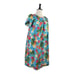 Puanani RJC Hawaiian Vintage Dress Tulip Sleeve Tropical Floral Women Size Large