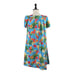 Puanani RJC Hawaiian Vintage Dress Tulip Sleeve Tropical Floral Women Size Large