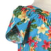 Puanani RJC Hawaiian Vintage Dress Tulip Sleeve Tropical Floral Women Size Large