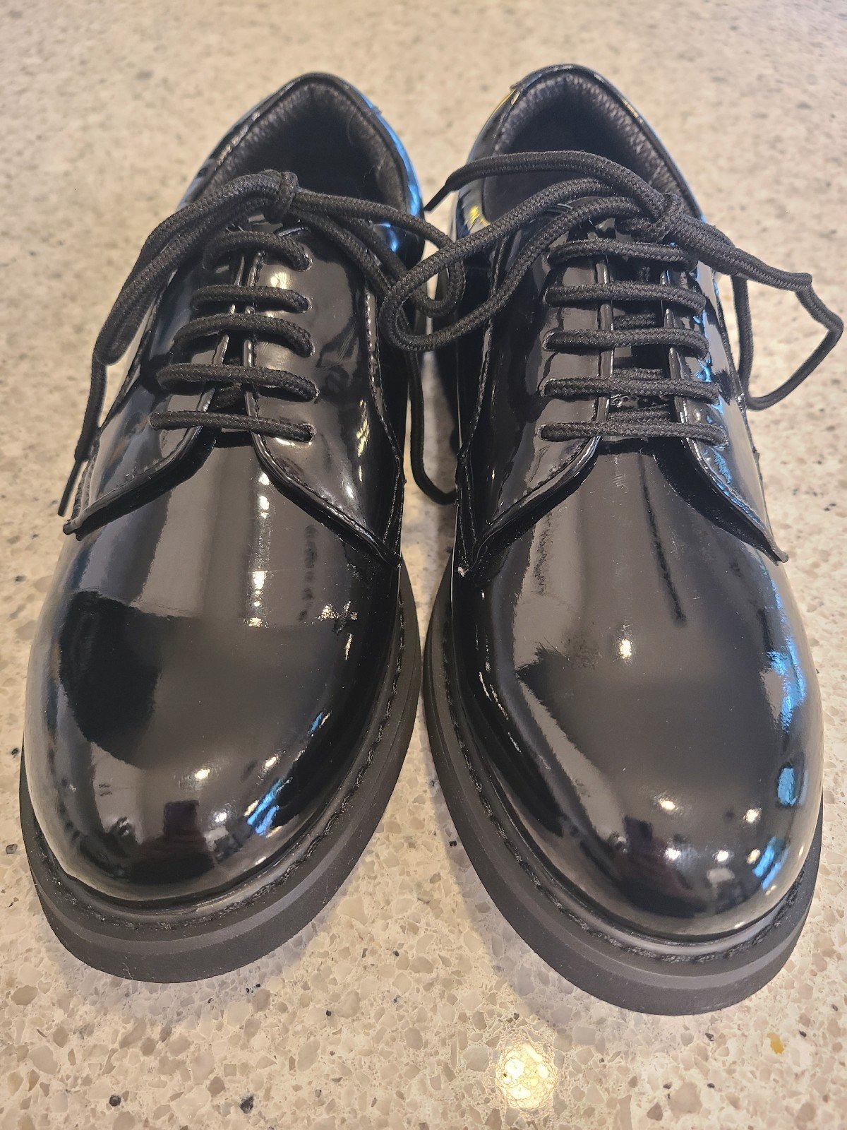 New Tact Squad Hi-Gloss Uniform Oxford Shoe sz 5.5 men's/youth